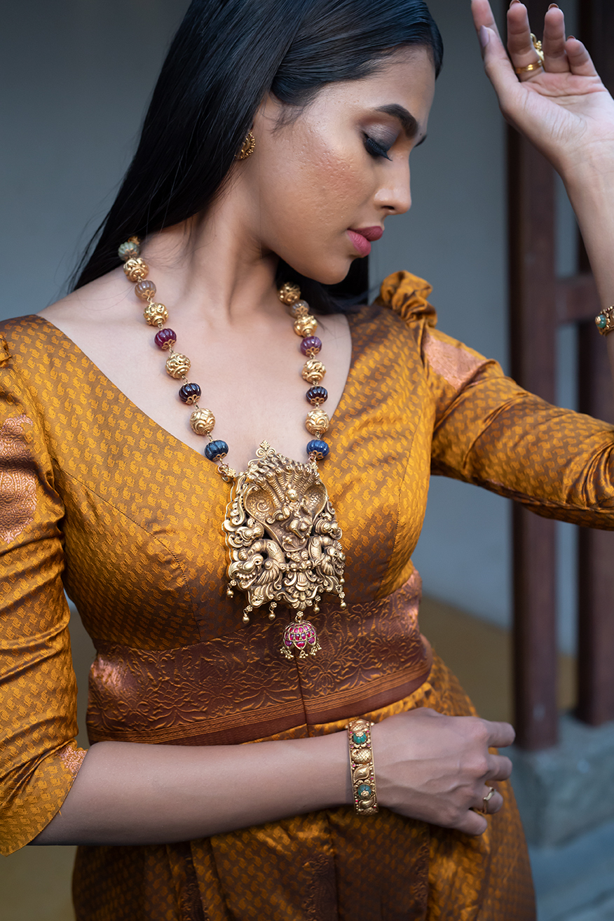 Antique Gold Lakshmi Design